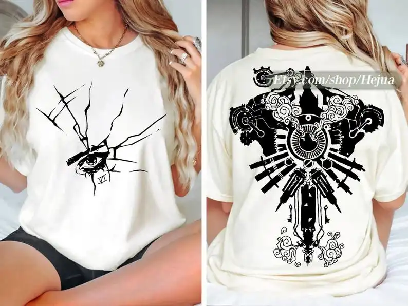 تي شيرت Vi Tattoo |   Merch، Crewneck، Gamer Merch، Gamer Gifts، قميص تي شيرت
