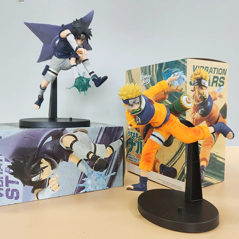 Figura de acción de Anime NARUTO Shūmatsu No Tani Final Valley Rasengan Uzumaki Naruto Shuriken Uchiha Sasuke figura de PVC decoración de escritorio