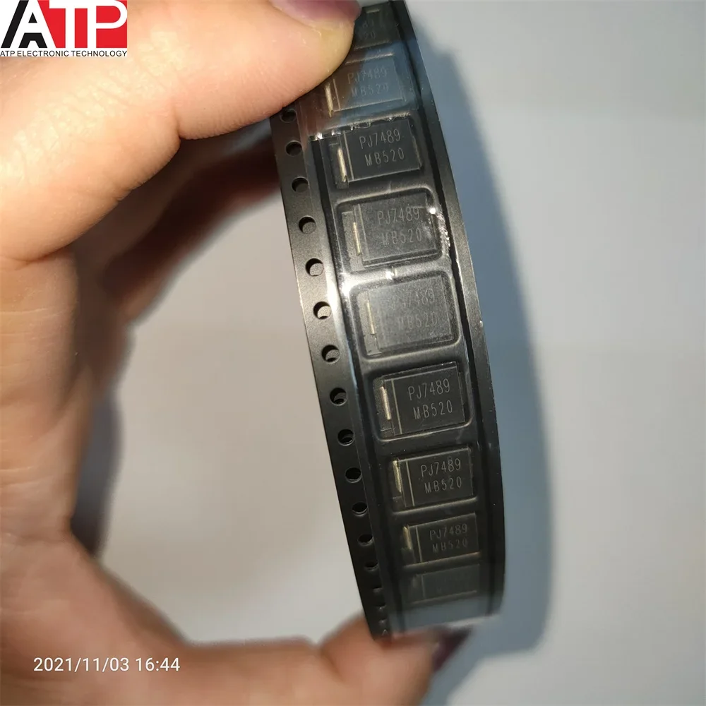 10 قطعة MB520 شوتكي ديود SMC التصحيح DO-214AB SS520 5A/200V المخزون بقعة الأصلي #3