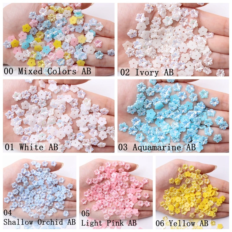 Candy Color Center Hole Flower, DIY Handmade Hairpin, Acessórios Decorativos, Nail Art Adesivos, Flores Coloridas, 8.5mm, 150Pcs