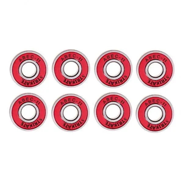 2x 8 Pack ABEC 11 Skateboard Bearing 8x22x7mm for Longboard/Inline/Hockey/Roller - Red, 8x22x7mm