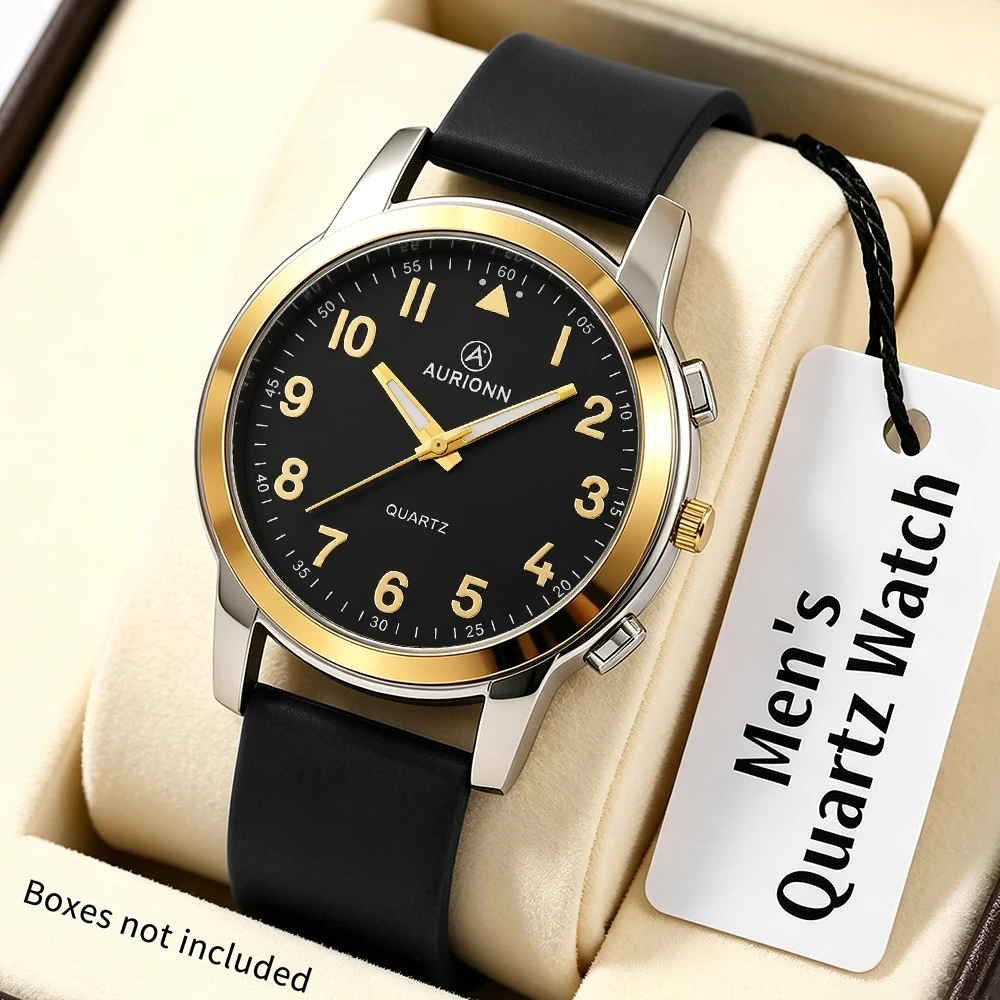 1pc fashionable new men's quartz watch, fashionable strap, handsome dial, suitable for daily wear and holiday gifts