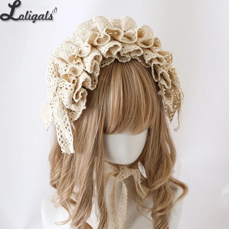 Accessori per capelli in pizzo Sweet Lolita Fascia per capelli Mori Girl