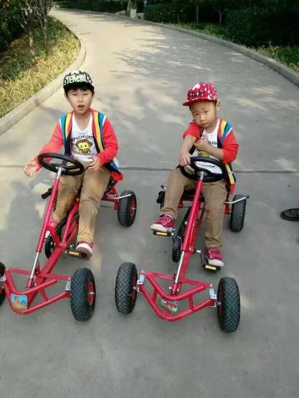 Go Kart per bicicletta a quattro ruote singola da esterno per bambini di ghiaccio e terra di alta qualità per bici per bambini