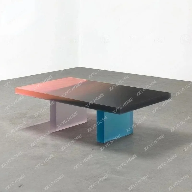 XXSquare Acrylic Frosted Color Coffee Sample Room Tea Table Small Household Creative Coffee