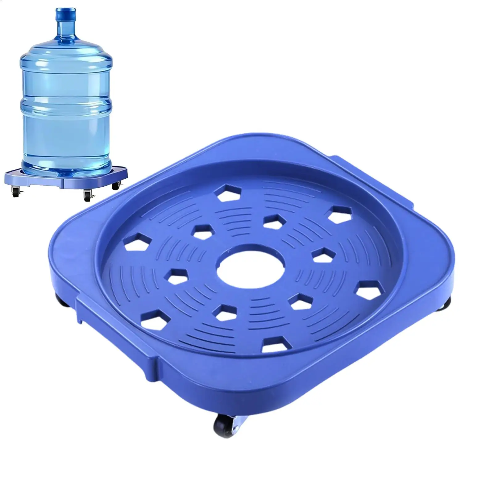 5 Gallon Bucket Wheels Roller Base with 360 Degree Swivel Casters and Brake for Moving Flower Pot Plant Container Indoor Outdoor