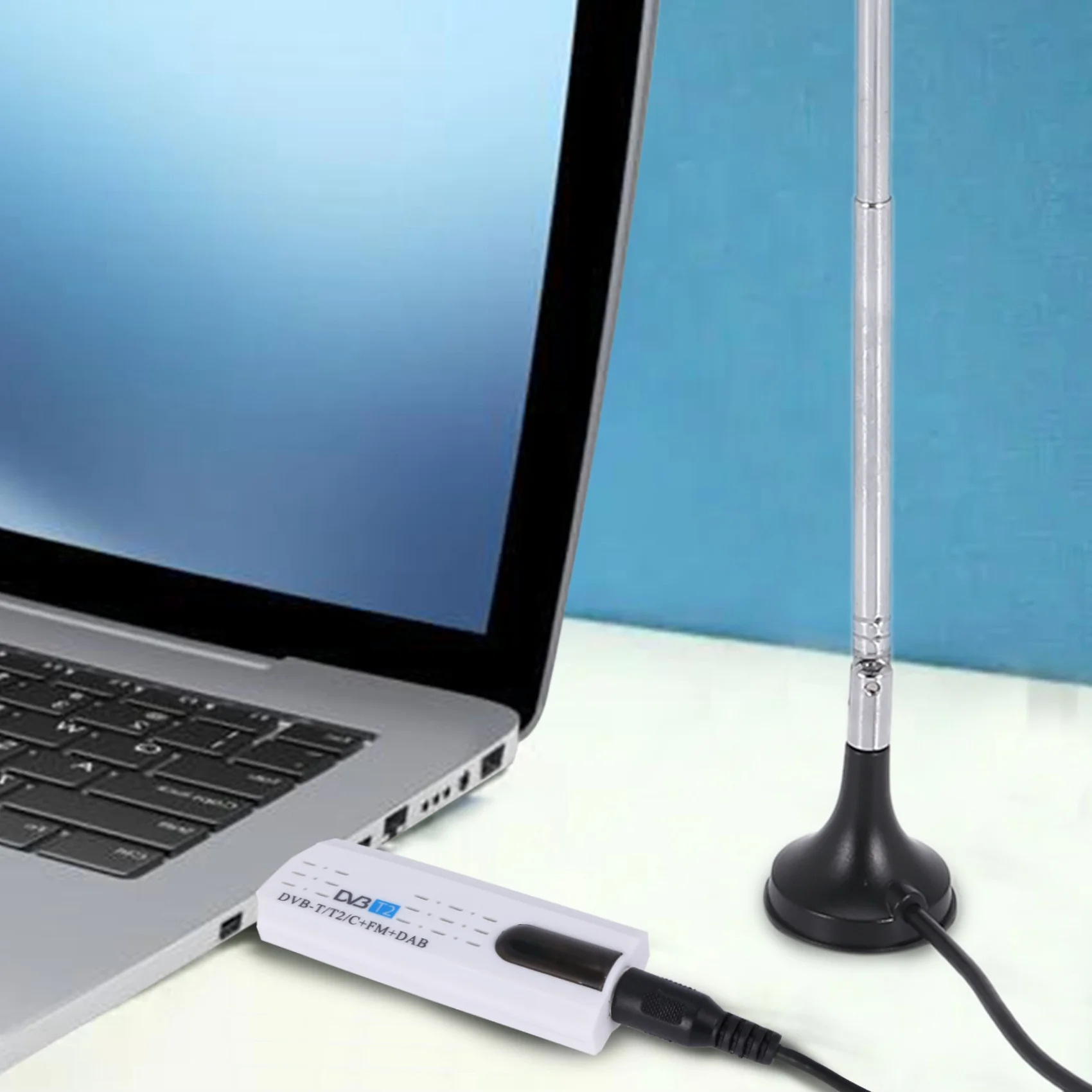 USB 2.0 Digital DVB-T/T2 SDR+DAB+FM HDTV TV Tuner Receiver Stick