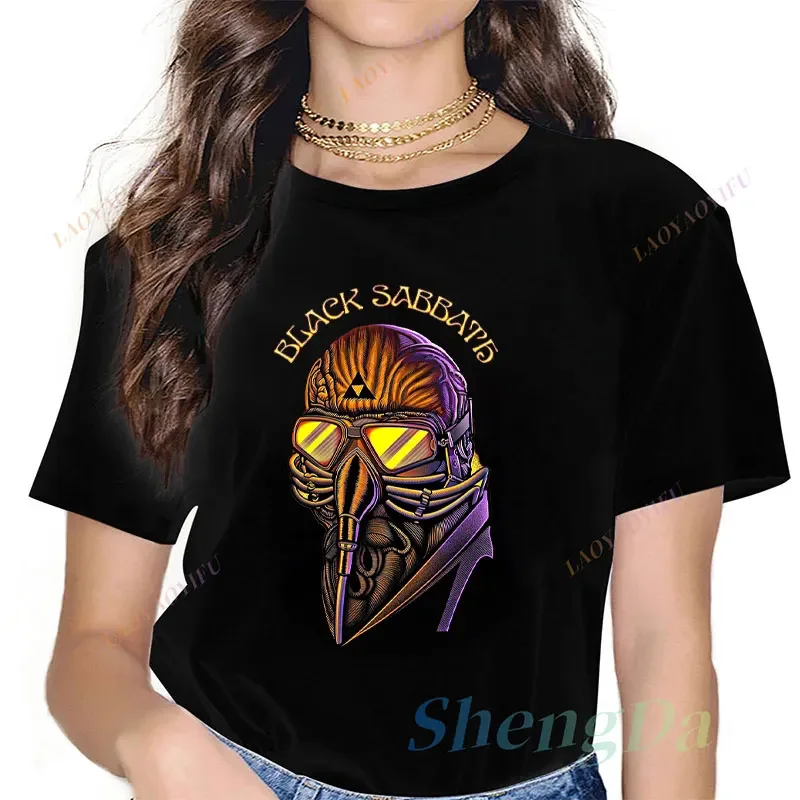 new style graphic t shirts black sabbath Heavy Metal Rock Band women clothing hight quality Street Style Casual T Shirt