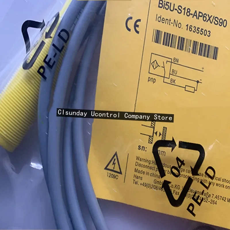 

2PCS New High temperature resistant proximity switch sensor BI5U-S18-AP6X/S90