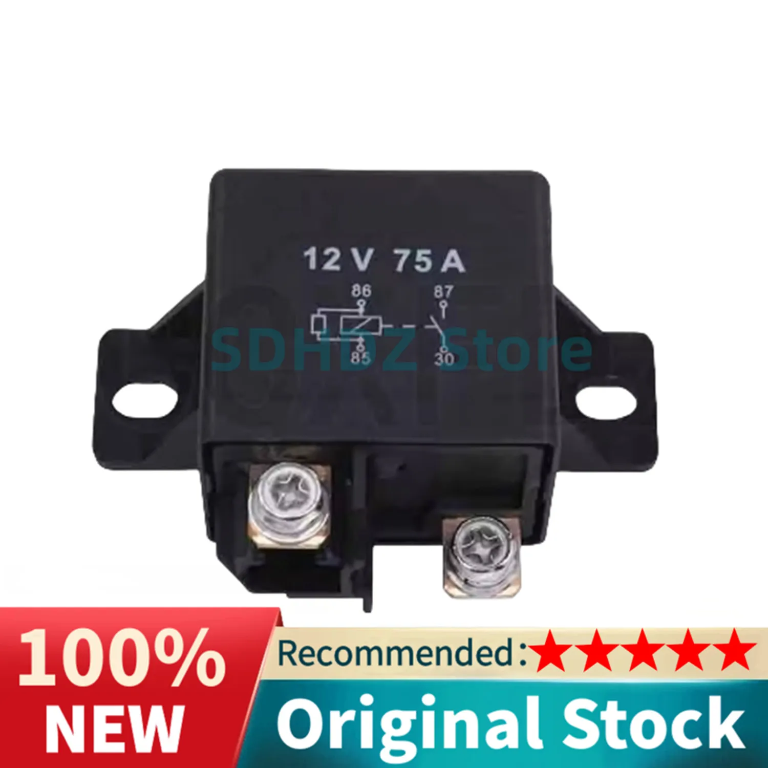 0332002168 75A 12V Continuous Excavator Forklift Power Relay