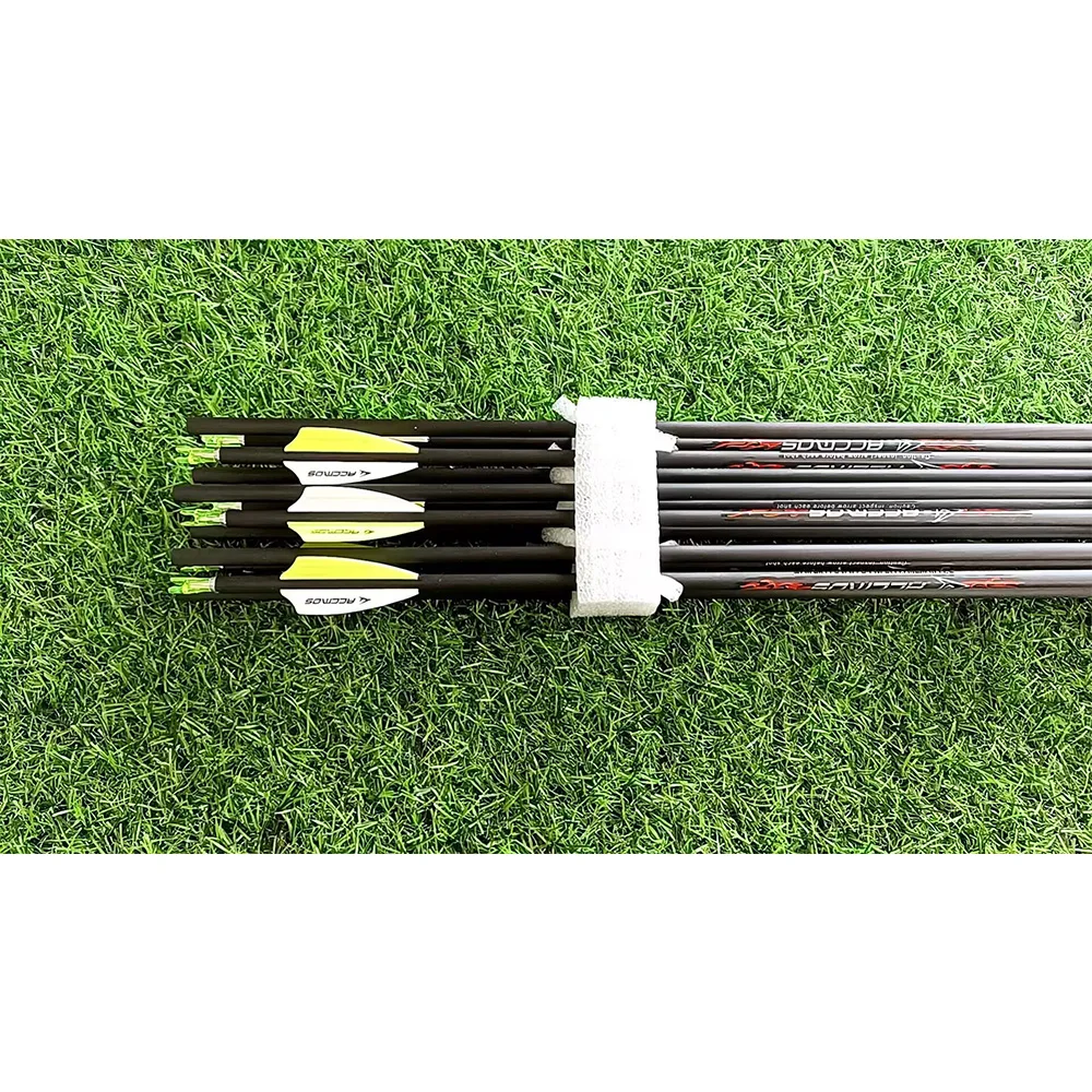 

12 шт. ACCMOS ID4.2mm стрелы из чистого карбона, прямолинейность +/- Трубка для стрел 001 spine300/1000, аксессуары для самостоятельной сборки лука