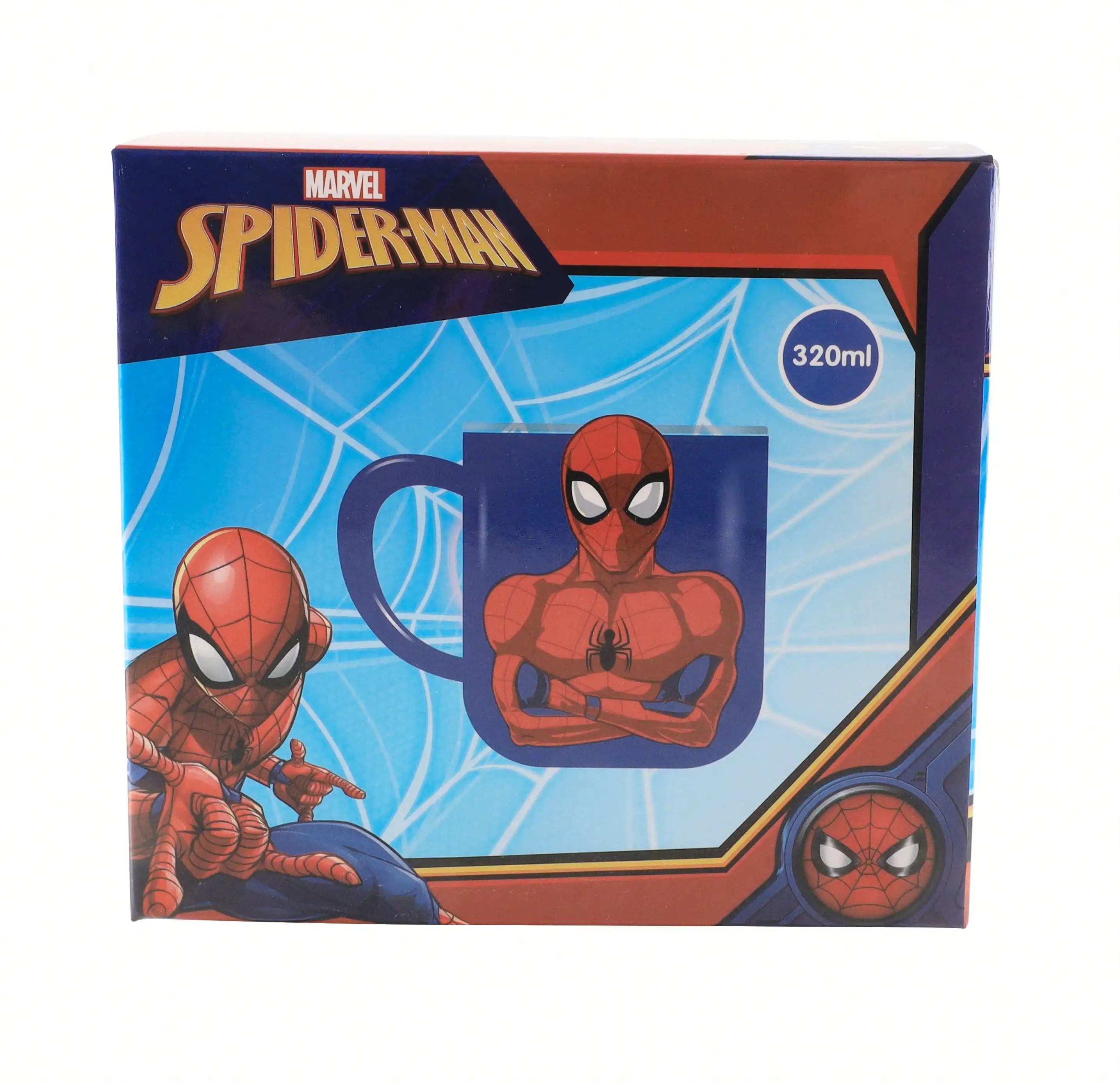 1pc Marvel Officially Licensed Spider-Man Water Cup Desktop Accessory 320ml Teaching Reward Gifts for Halloween and Christmas