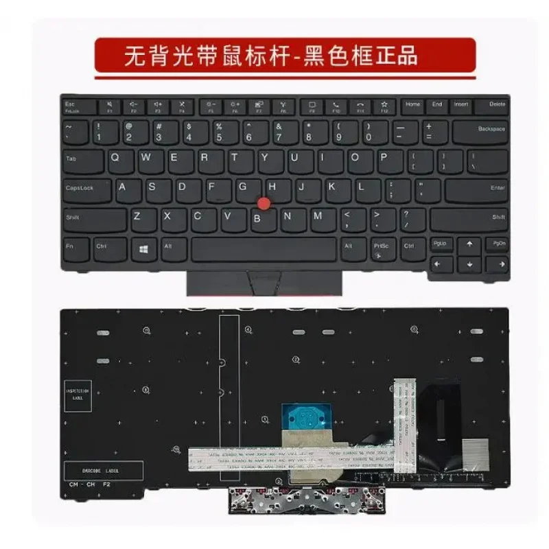 For Lenovo ThinkPad S2 2nd Gen, 3rd Gen, 4th Gen, 5th Gen keyboard, S2 Gen 6 black frame no backlight