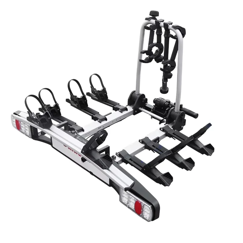 High Quality Aluminum Bike Storage Rack Holds 3 to 4 Bikes SUV Car Rear Hook Trailer Bike Rack