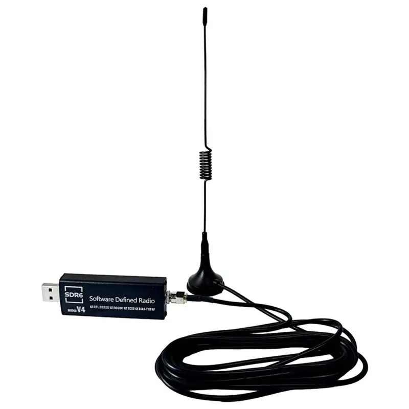 ABJF-New RTL SDR6 V4 Software Defined Radio Receiver + Antenna