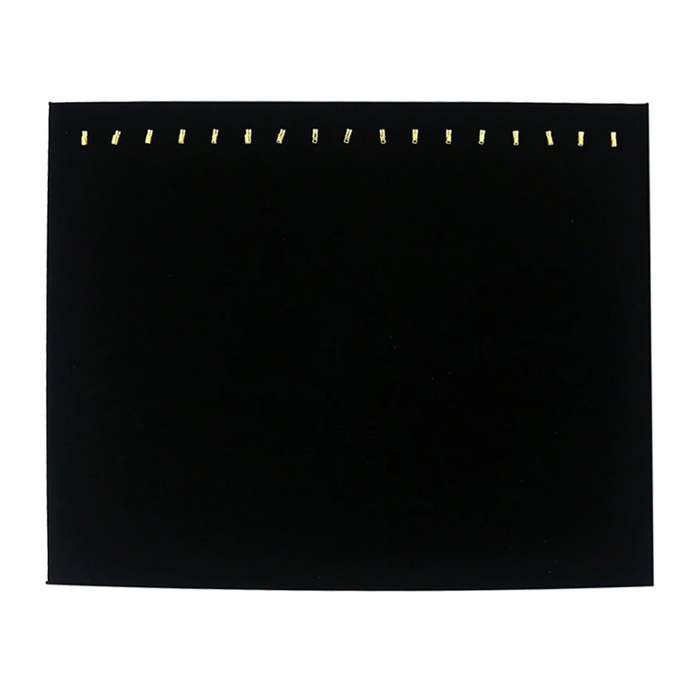 1 pz nero imbottito cavalletto collana rack espositore in fibra di legno gioielli organizzatore braccialetto pendente supporto gioielli rack
