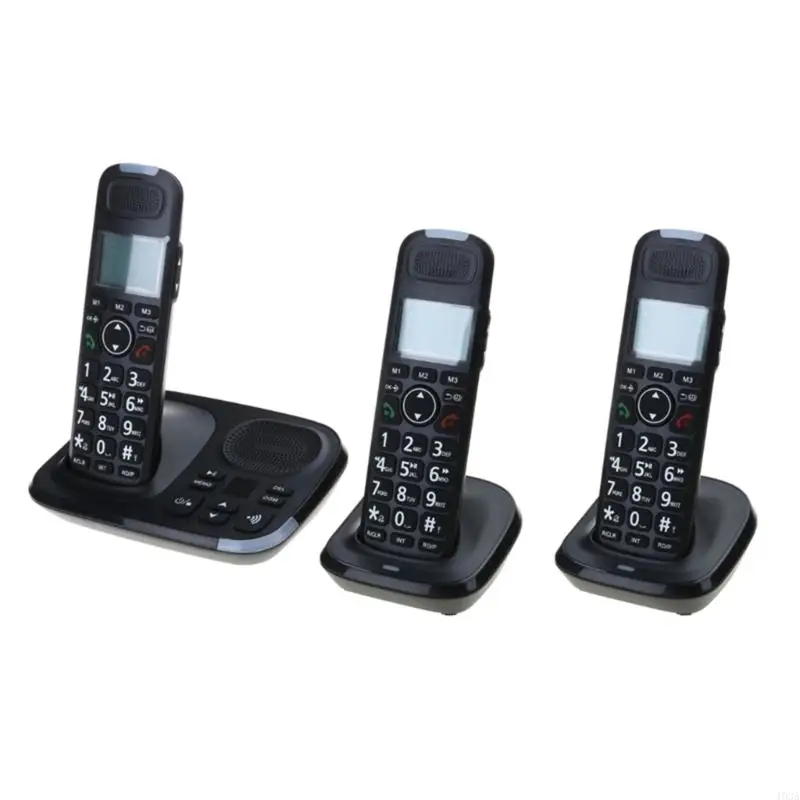 D1015TAM One-two Digital Cordless Phone Large LED Two Handles Telephone Caller 193A