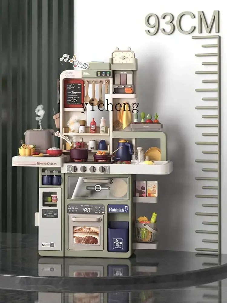 Tqh Speelhuis Speelgoed Simulatie Keuken Koken Servies Pak Kinderverjaardagscadeau Groot formaat voor kinderen