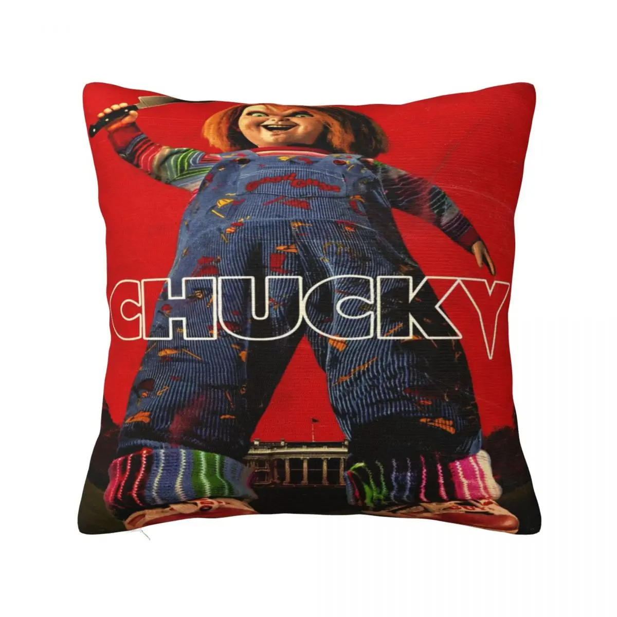 Soft and Sweet Home Chucky Horror Funny MovieDecoration Pillowcase Accessories Pillow Covers Square Multi-Size