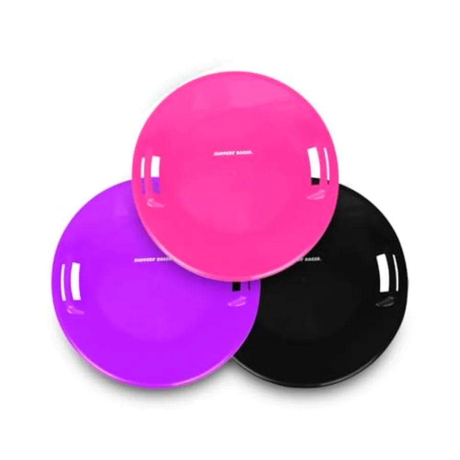 

Усиленные морозостойкие пластиковые зимние санки-диск с ручками для взрослых и активного отдыха, красные