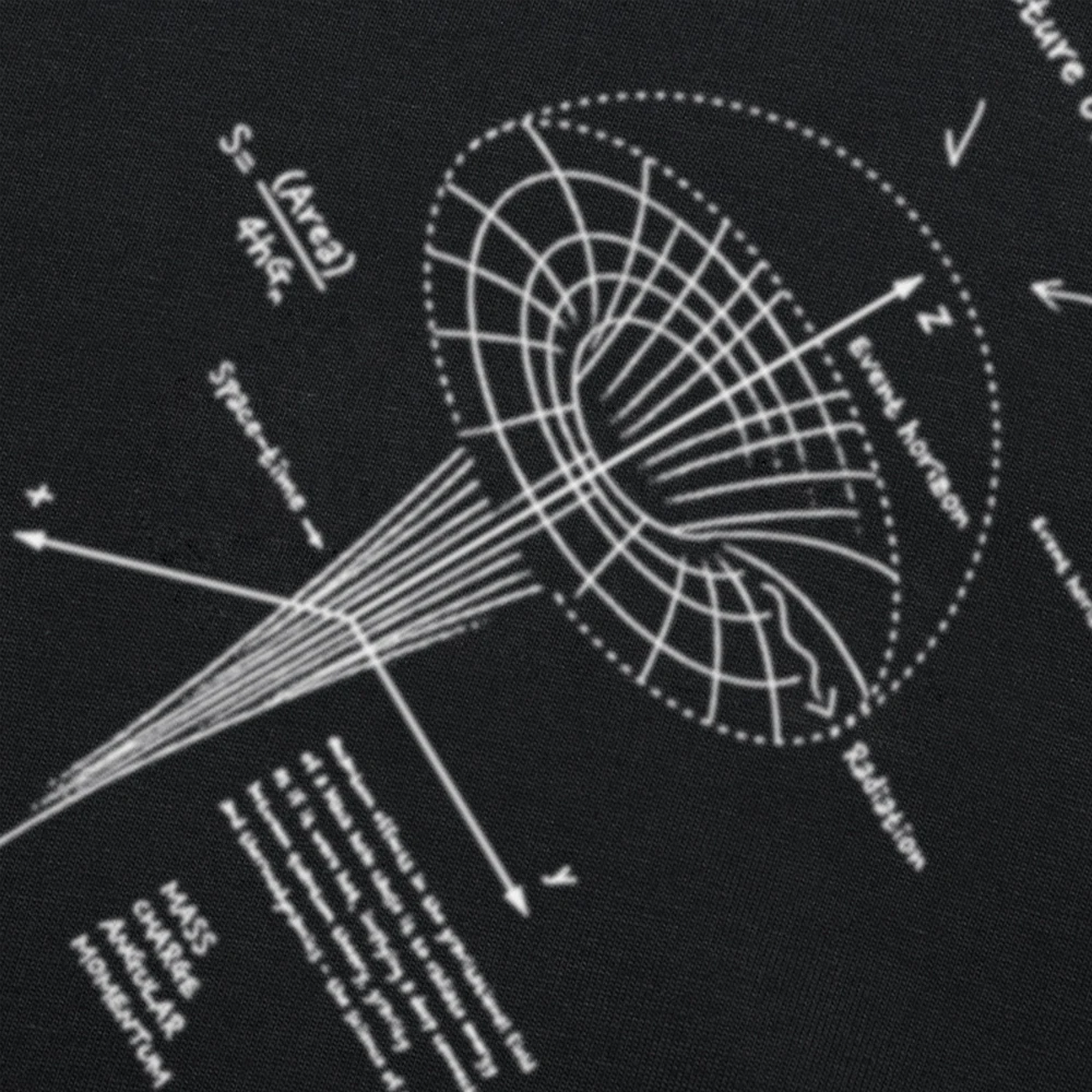 Lustige T-Shirts mit schwarzen Löchern und Physik-Motiv, für Herren und Damen, modisches, lässiges T-Shirt aus 100 % Baumwolle, lockeres, übergroßes T-Shirt mit dem Sonnensystem und der Astronomie – Detail 5