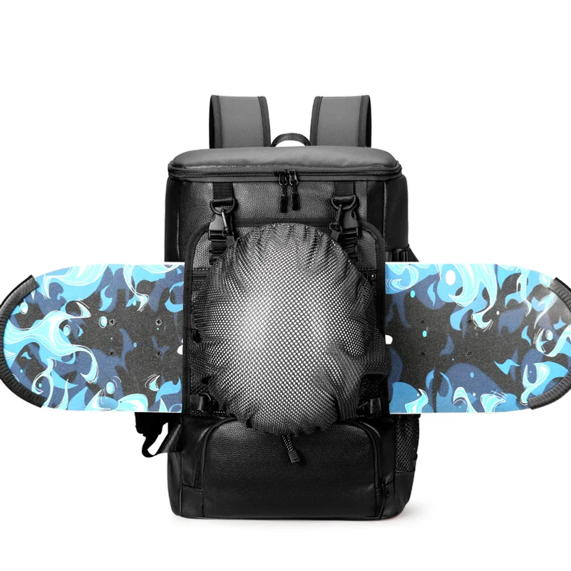 Multipurpose Travel Backpack PU Outdoor Sports Backpack Helmet Bag Skateboard Bag Cycling Bag