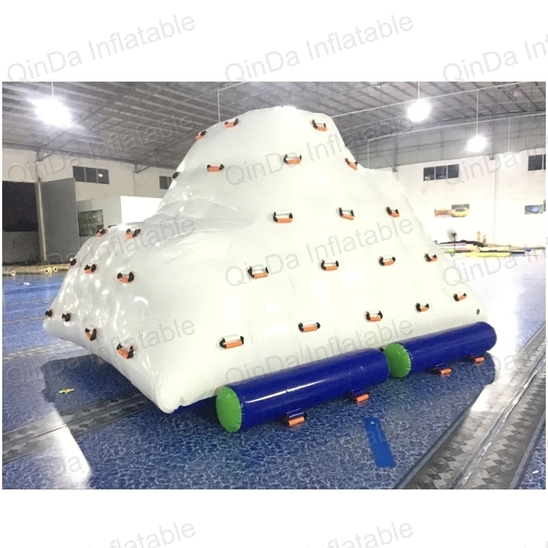 0.9Mm PVC Tarpaulin Water Park Games Inflatable Iceberg Water Toy, Inflatable Rock Climbing At Sea For Adults