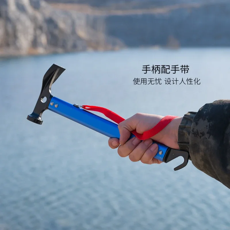 

Инструменты для походов на открытом воздухе, многофункциональные палатки, небесные шторы, гвозди для земли, алюминиевый сплав, портативные альпинистские молотки