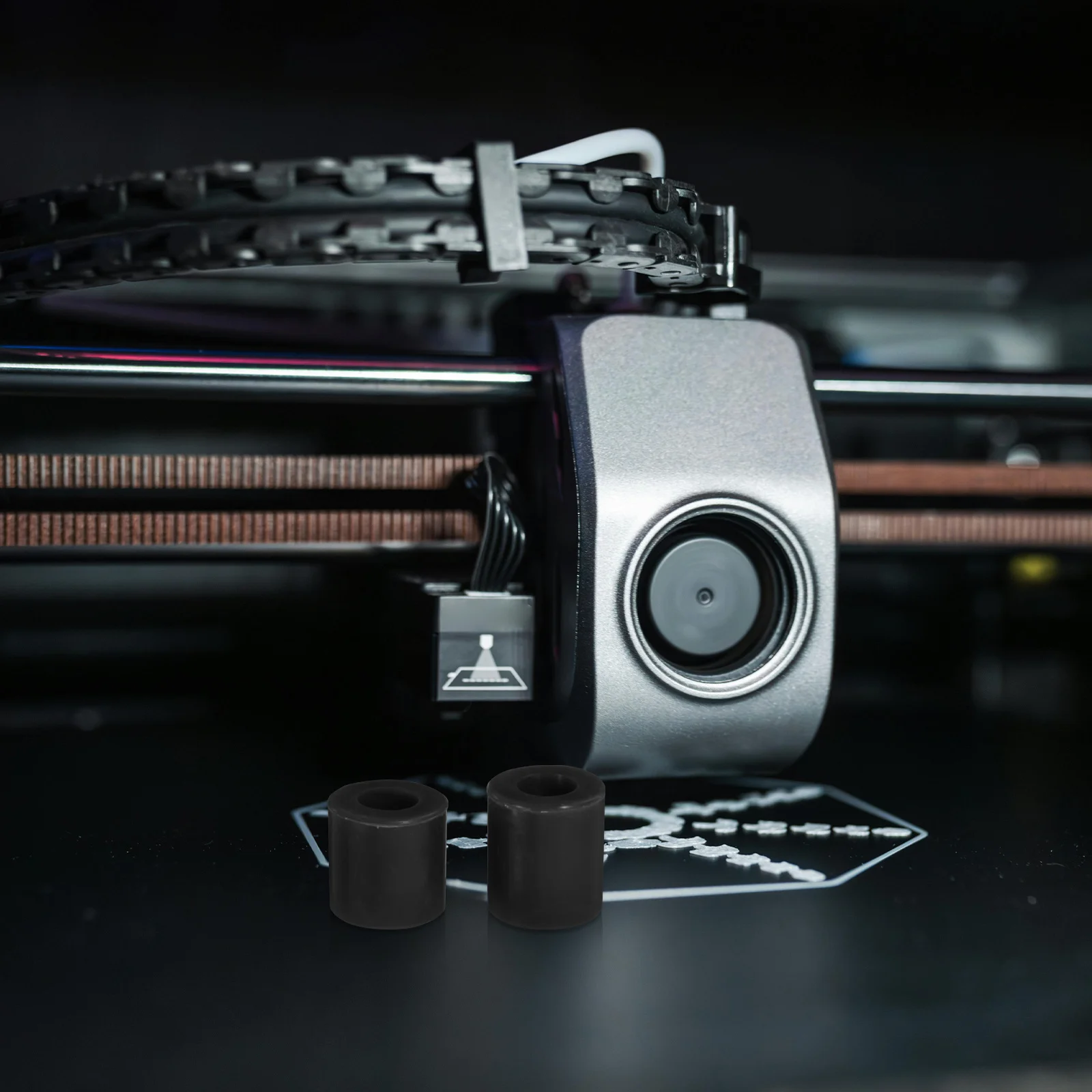 8Pcs Silicone Printer Leveling Columns Replacement Heat Bed Spacers Silicone Mounts Stable Shock Absorption 3D Printer