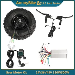 14.5 inch Electric Wheelbarrow Hub Motor Kit 24V 36V 48V 350W 500W Motor 40 N.M Gear Hub Motor Off Road All Terrain Tyre