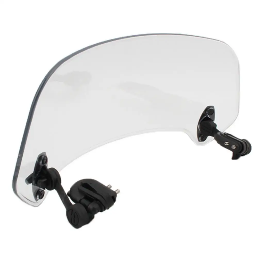 Motor Adjustable Windshield Screen Extension Spoiler Wind Deflector - Clear