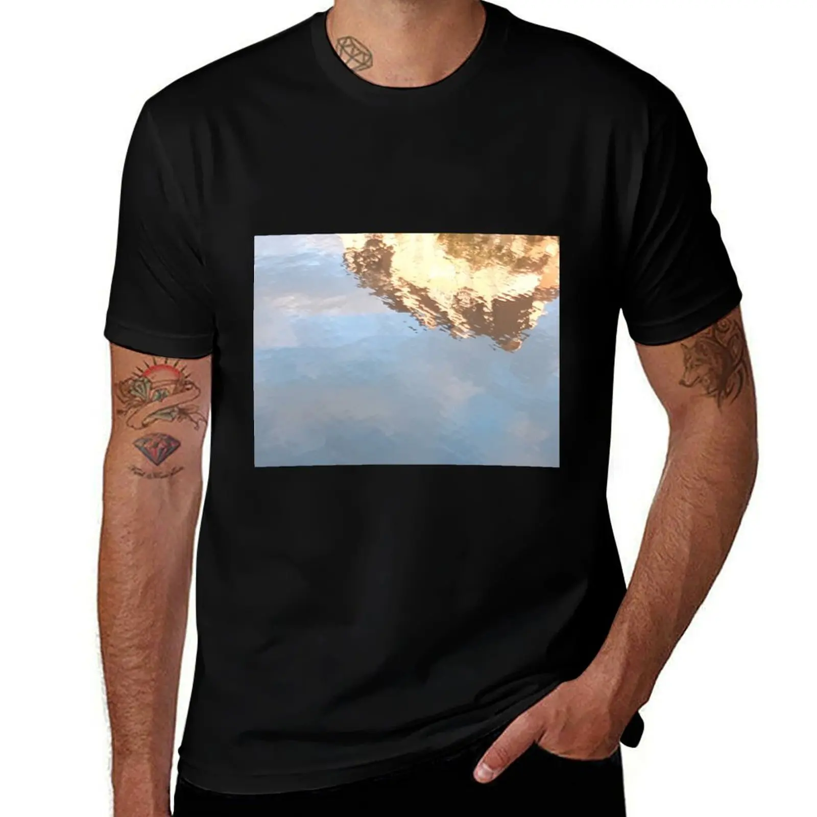 Golden Fire T-Shirt Athletic Fit Sports Short Sleeve Top