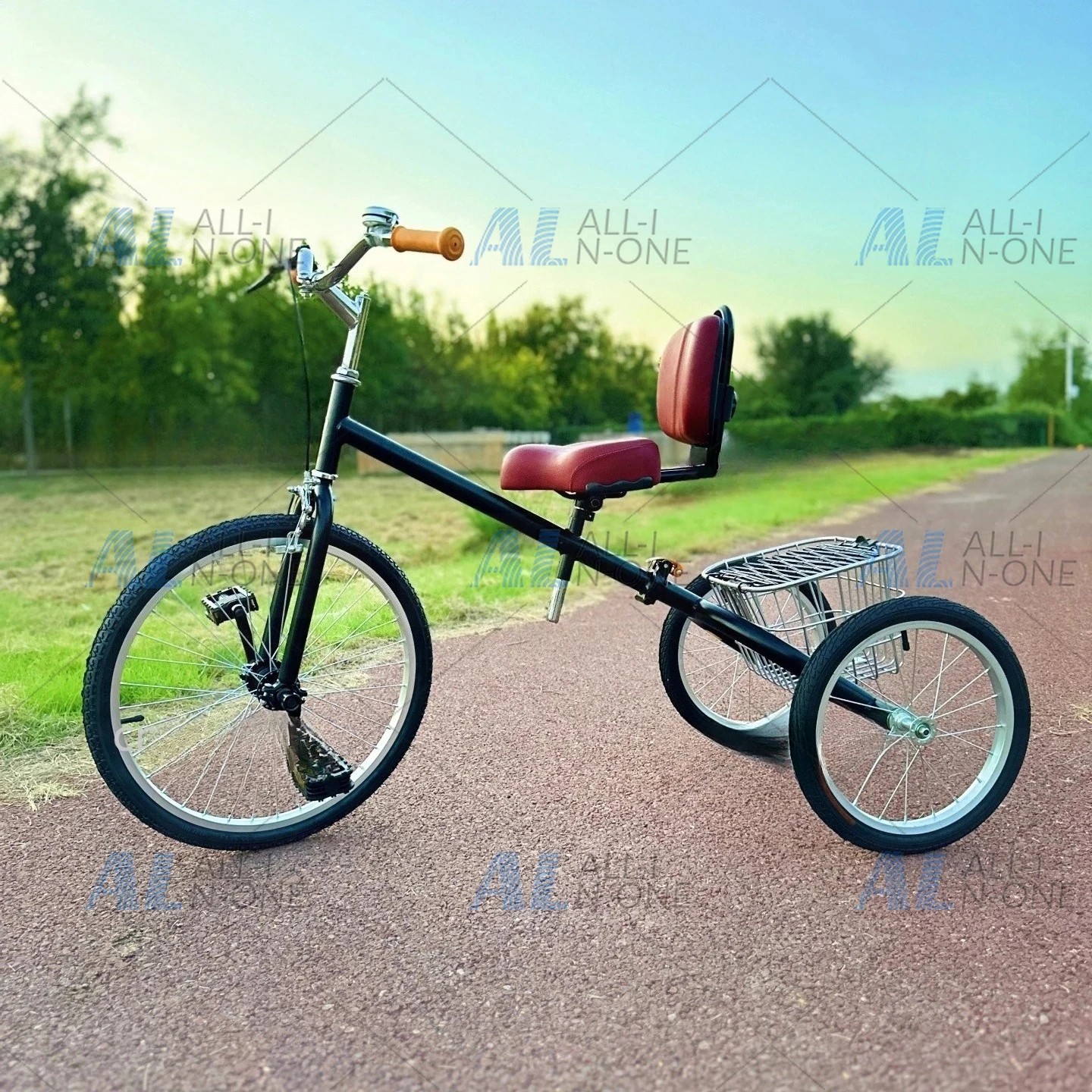 Original Colorful Adult Folding Tricycle Outdoor Leisure Retro Lightweight Exercise Shopping Bike