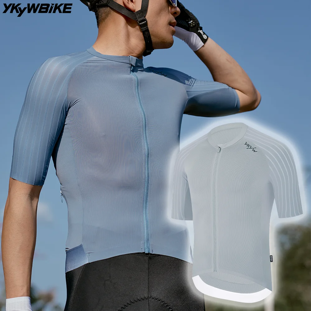 AliExpress YKYWBIKE 2026 Men Cycling Jersey Aero Summer Road Bike Shirt Bicycle Jersey Breathable Aerodynamic Raglan Sleeve
