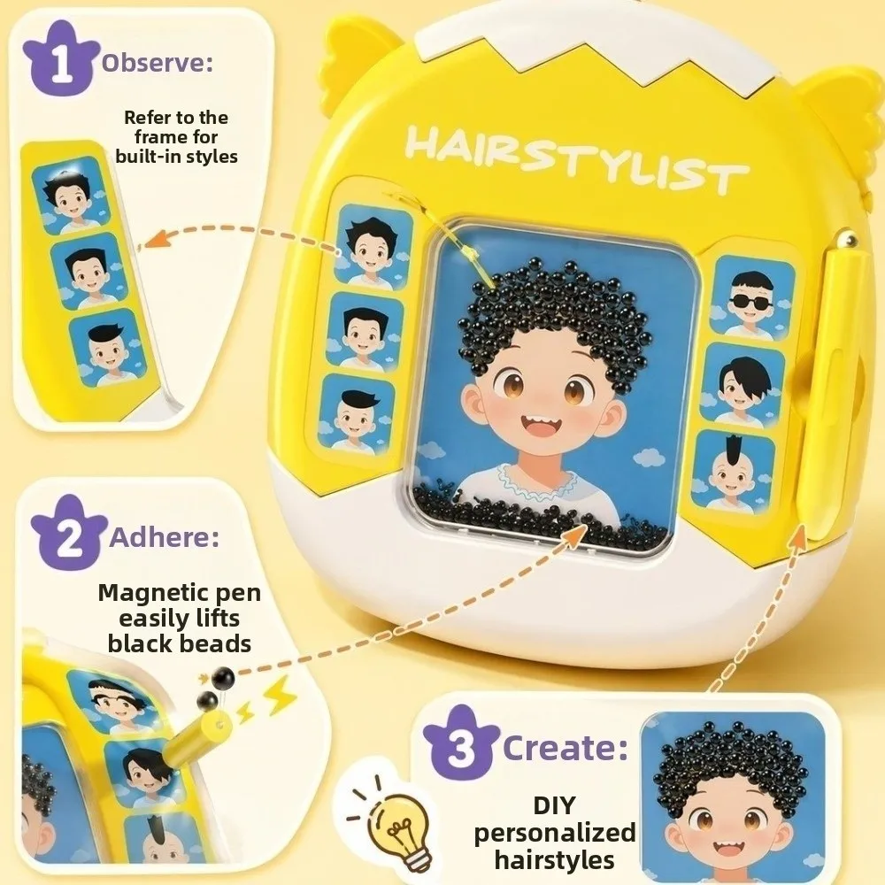 Hairstyle Design Board Magnetic Bead Board Plastic DIY Styling Magnetic Drawing Board Double Sided Magnetic Bead Grid