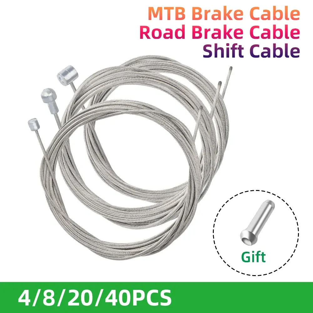

4/8/20 шт. 2 м MTB велосипедная тормозная линия, фиксированный рычаг переключения передач, тормозной трос, набор основных внутренних проводов для шоссейного велосипеда MTB