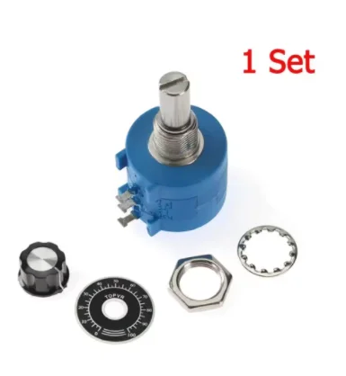 1 Set potentiometer+Scale plate+knob 3590S-2-103L 102 104 503 10K 1K 100K 50K ohmPrecision 10 circles Multiturn Potentiometer