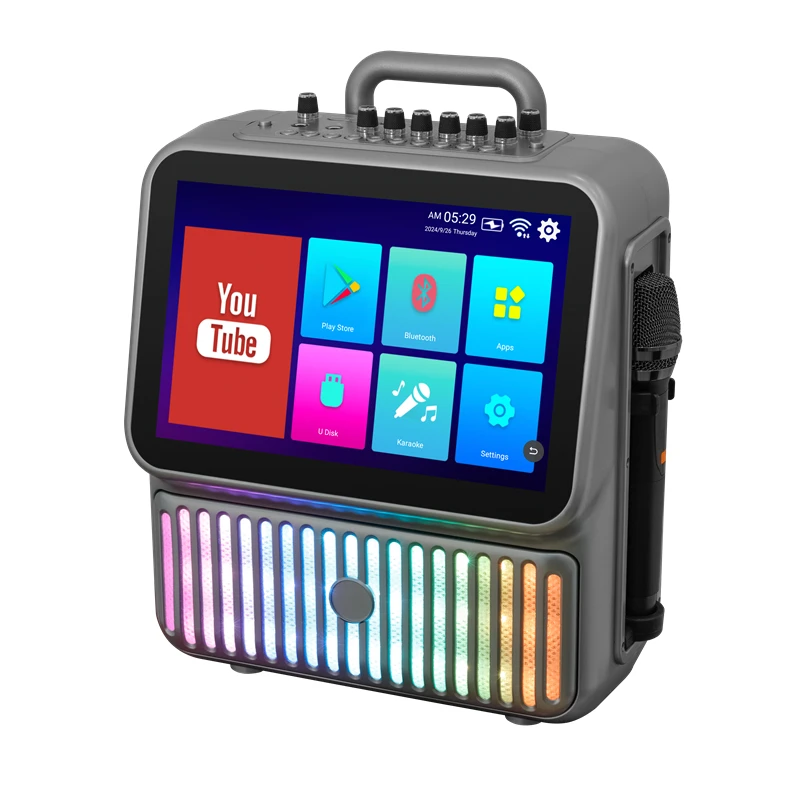2025 Hot Sales Smart Karaoke Machine Portable KTV Player Karaoke System With 13.3 Inch Touch Screen Speakers