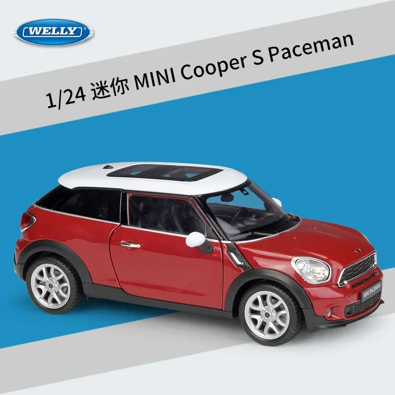 WELLY Original Factory 1:24 Mini Cooper S Paceman Simulated Alloy Car Model Collection Toys