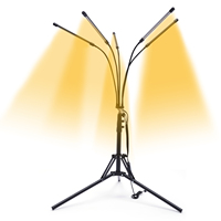 Grow Lights for Indoor Plants with Stand 5-Heads Floor Plant Light Full Spectrum LED Plant Grow Lamp with 4 8 12H Timer