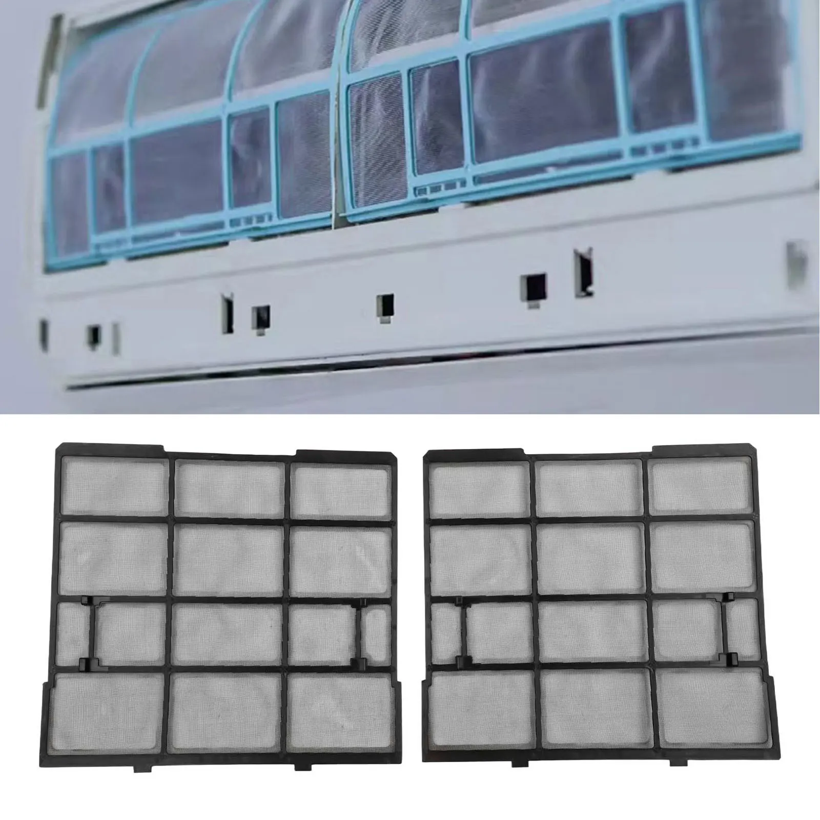 Dust Screen Filter Accessories for Air Conditioner Indoor Units with Hanging Feature to Prevent Dust and Keep Air Clean