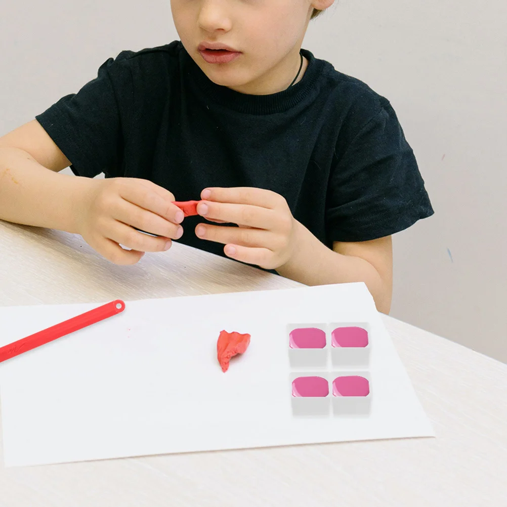 

100Pcs Watercolor Paint Pans DIY Plastic Empty Half Pans for Artists Students Painting Supplies Half Paint Pan for DIY