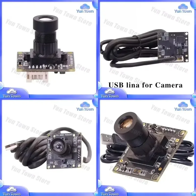 1080P AR0234 12mm 30deg Distortionless Visible HD Color Global Exposure 90fps PCBA USB Industrial Camera Module for Android