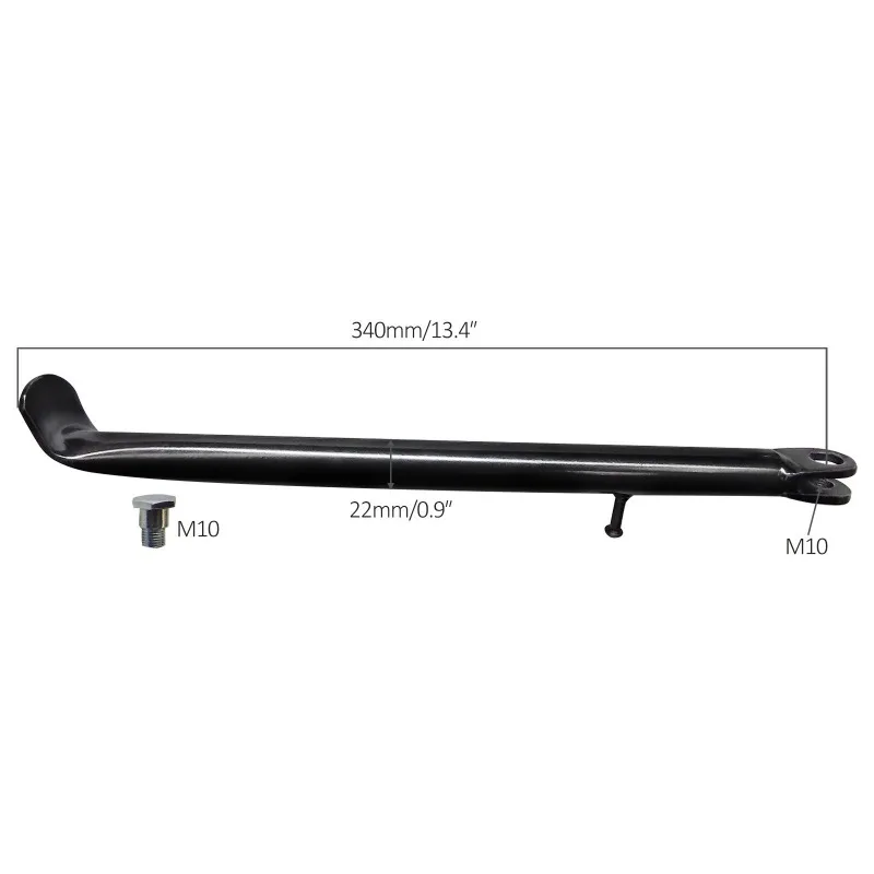 340MM Kick Side Stand Kickstand Pit Dirt Bike SSR Taotao For Apollo Baja 110 125cc 150cc