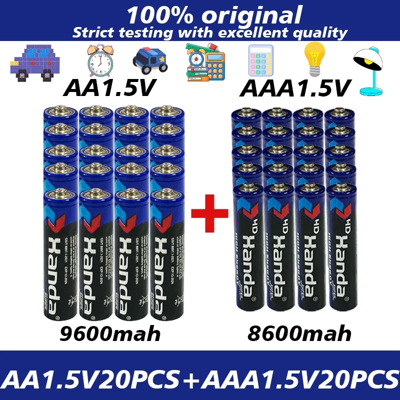 

2024 New AA1.5V9600mah+AAA 1.5V8600mah Disposable Carbon Zinc Manganese Dry Battery Suitable for Small Toys Remote Control Clock