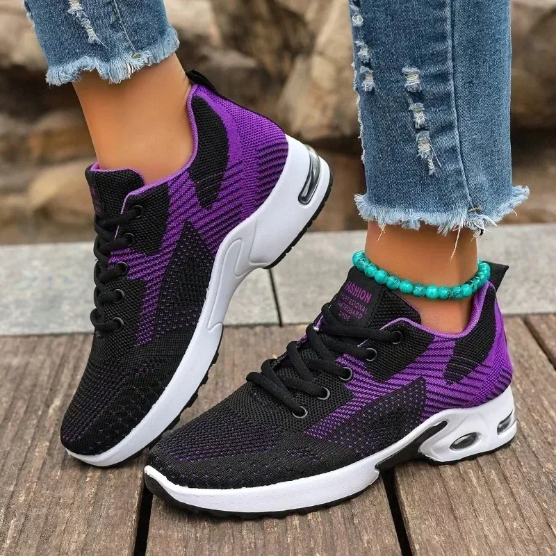 2024 Merk Damesschoenen Voor Dames Gevulkaniseerde Damesschoenen Modieuze Kleur Bijpassende Dames Vrijetijdsschoenen Nieuwe Plus Size Mesh Sneakers