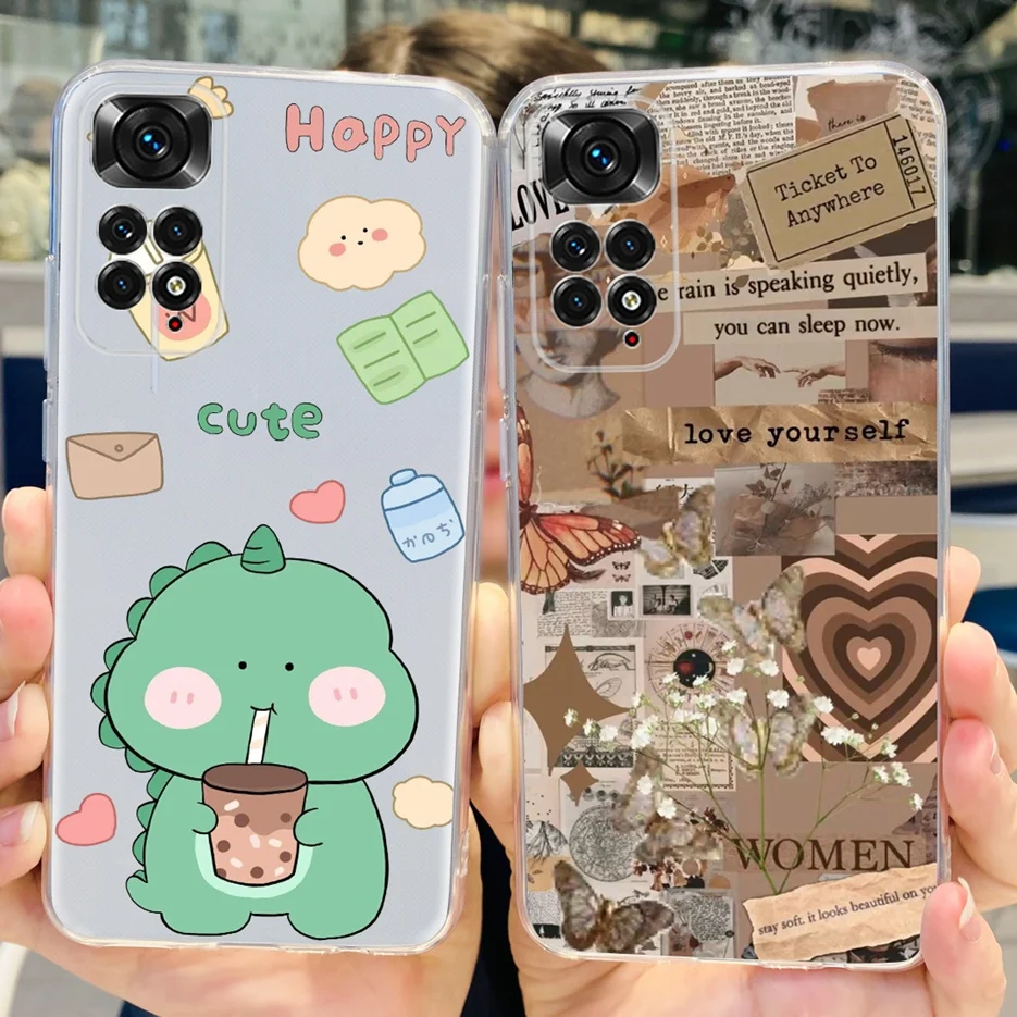 For Xiaomi Redmi Note 11 Case Redmi Note 11S 4G Colorful Painted Cover Soft Funda Phone Case For Xiaomi Redmi Note 11 Pro Bumper