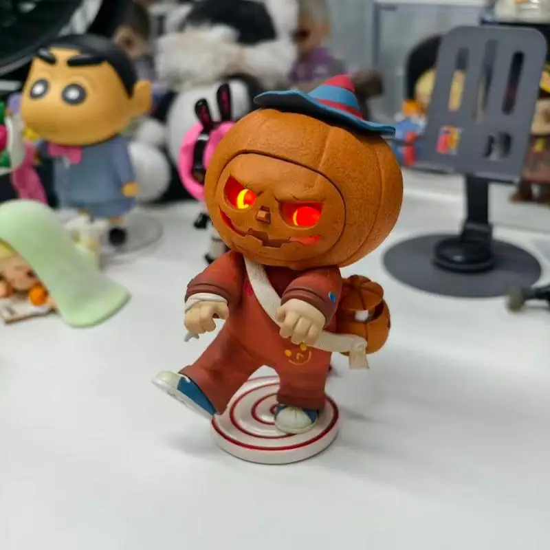 52toys Nook 150% Limited Edition Halloween Pumpkin Monster Collectible Figure - Hanging Card Decoration Trendy Toy Gift