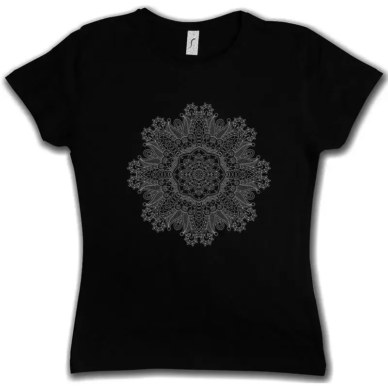 FLOWER MANDALA I WOMAN T SHIRT Yantra Hinduism Buddhism Hindu Shiva Buddha