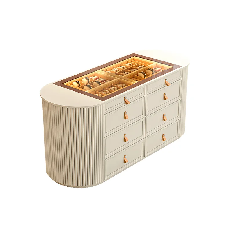 

Cream style cloakroom mid-island tablechest of drawers master bedroom storage cabinet modern simple